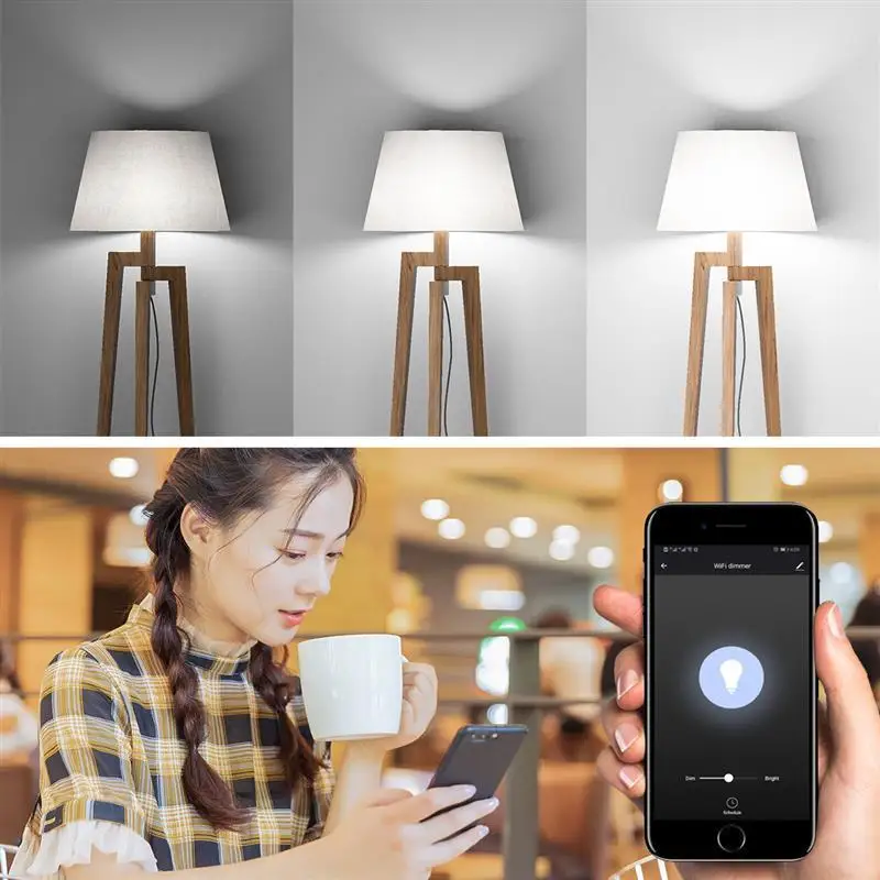 Wifi Smart Wall Touch Light Dimmer Switch 400W 1 Gang EU/UK Standard APP Remote Control Works with Amazon Alexa and Google Home