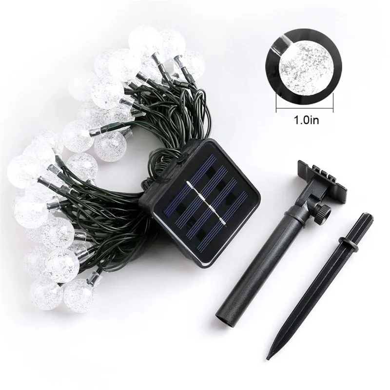 Solar Lights for Garden Decoration Bulb Waterproof 20LED 5M 2Modes Solar Fairy String Lights Garden Party Christmas Tree lights