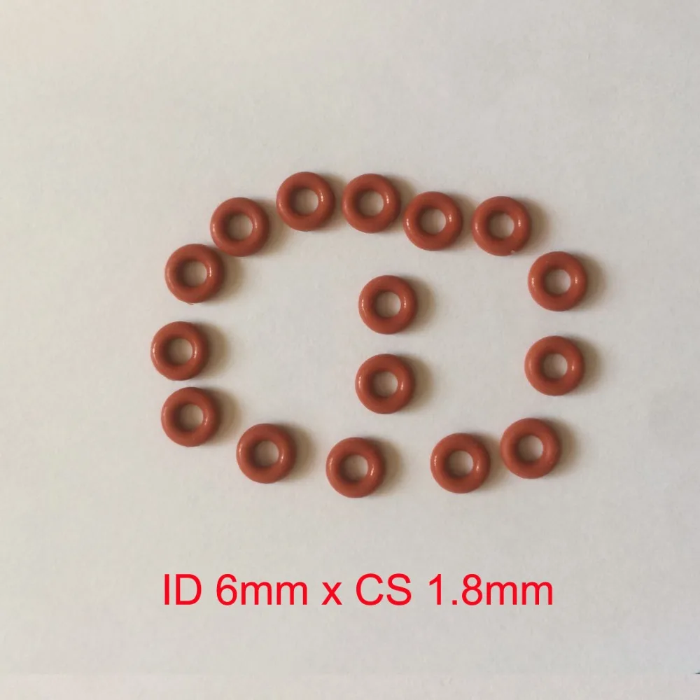 

Уплотнительные уплотнительные кольца из силиконовой резины ID 6 мм x CS 1,8 мм