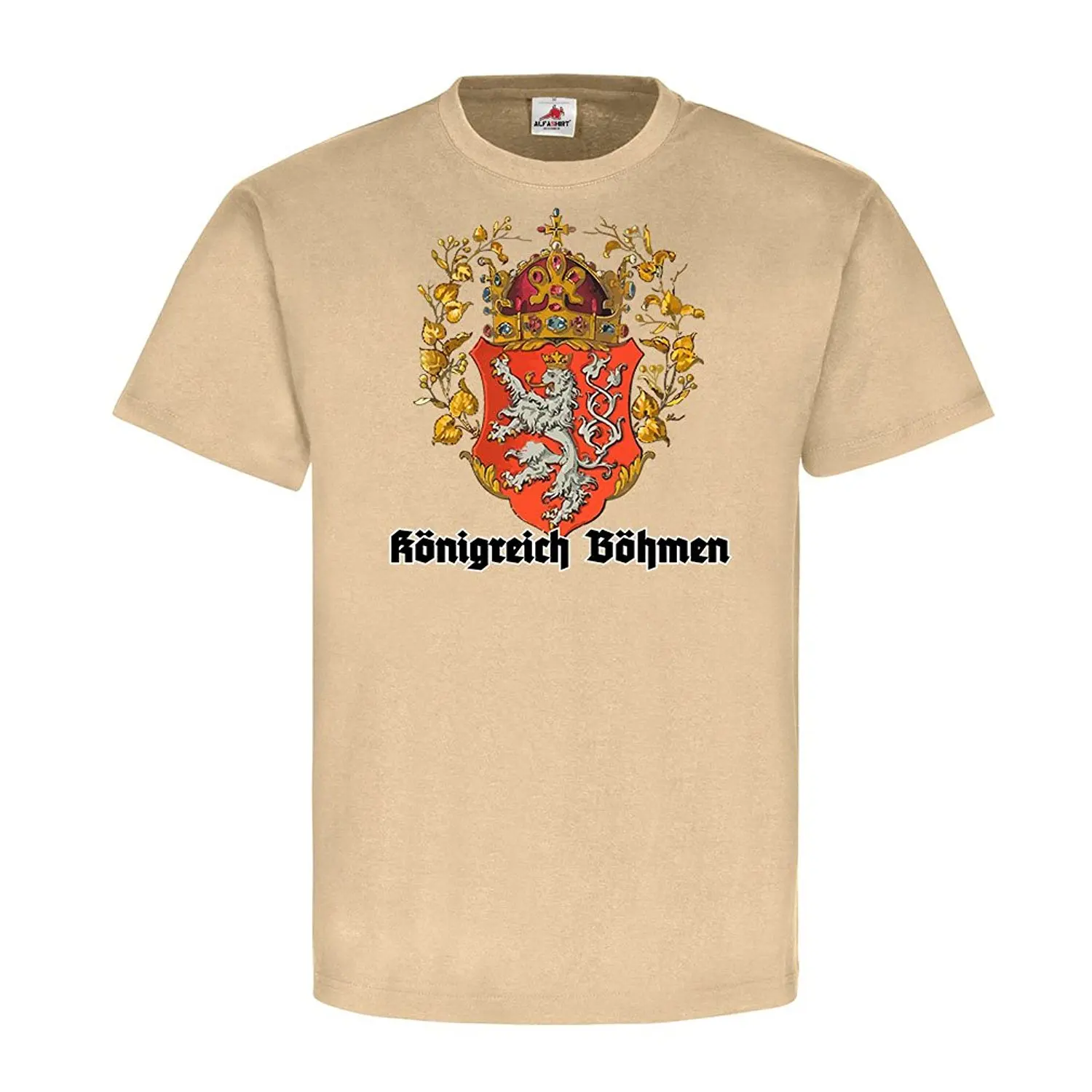 T-Shirt 2019 Fashion Men Fashion Free Shipping Kingdom of Bohemia Sudetenland Sudeten Czech Arms Bohmerland Germ Shirt Design