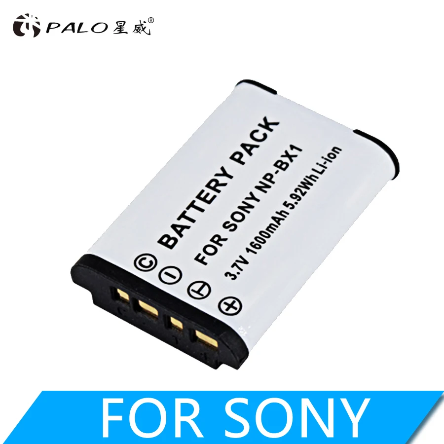 PALO 3.7V  1600mAh NP-BX1 NP BX1 NPBX1 battery for sony DSC RX1 RX100 M3 M2 RX1R GWP88 PJ240E AS15 WX350 WX300 HX300 HX400