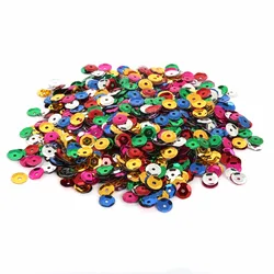 20g 4mm 5mm 6mm Mixed Color Glitter Sequin Flat Round Loose Sequins For Crafts Paillettes Nail Decor Clothing Sewing Accessories