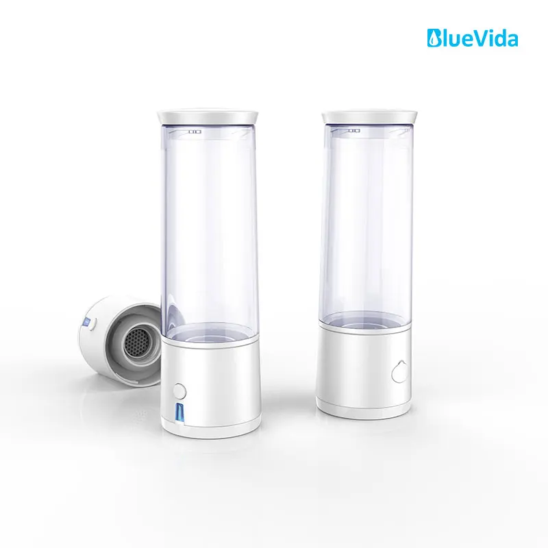 Bluevida Neue SPE + PEM Membran Wasserstoff Wasser Flasche, hohe konzentration und hohe reinheit h2 Wasserstoff Reiche Generator Wasser Ionisator