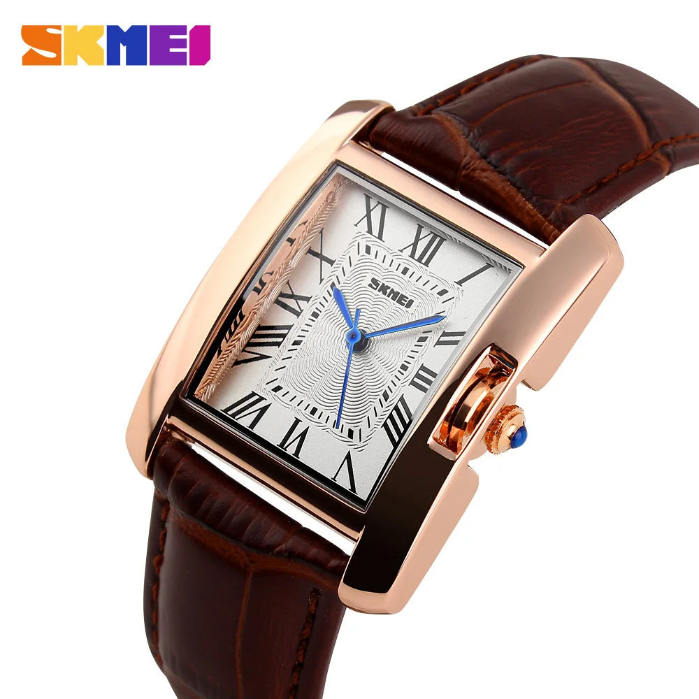 SKMEI Brand Women Quartz Watches Fashion Elegant Woman Watch Retro Leather Ladies Waterproof Clock Wristwatches Relogio Feminino