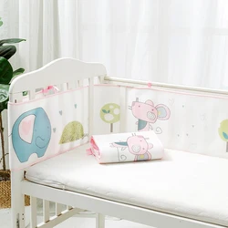 Traspirante Bambino Letto Paraurti Neonato Imbottiture e Paraurti nella Culla Della Maglia Biancheria Da Letto Per Bambini Culla Protezione Recinzione per L'estate Autunno Stanza Del Bambino decor