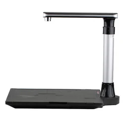 Scanner W1200 Pro Libro Document Camera, 12 Mega-pixel, Macchina Fotografica di 1200dpi HD, cattura Formato A3, A4, A5, per Finestre, Software Inglese