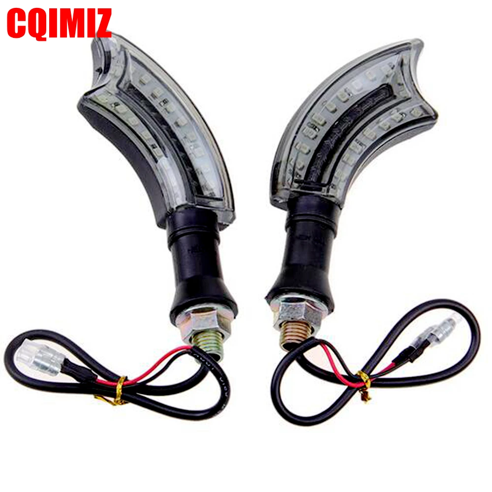 12V LED Knife Shape Motorcycle Blinker Turn Signal Light Turn Signal Lamp Steering Cornering Direction Indicator