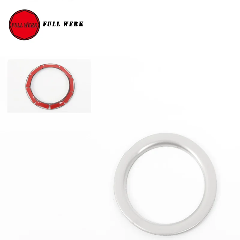 1pc Stainless Steel SS Car Styling Ignition Ring Start Stop Engine Button Cover Decoration Trim for VW Volkswagen CC 10-18 Acces