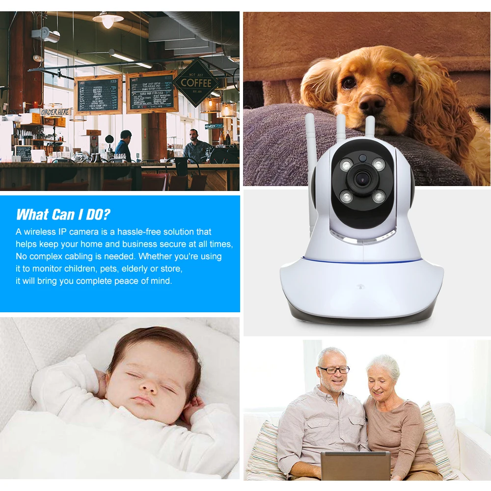 IP Camera HD 720P 1080P CCTV Surveillance Security Network PTZ Camera Support Cloud Storage P2P Night View Motion Baby monitor