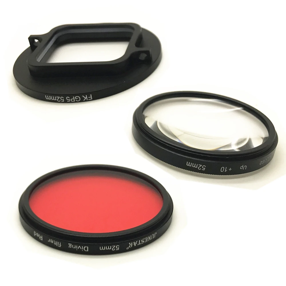 Kit 3 Filtri Subacquei Per Action Cam 9 – Viola, Magenta E Rosso Per Correzioni Colore A Diverse Profondità (5-25m)