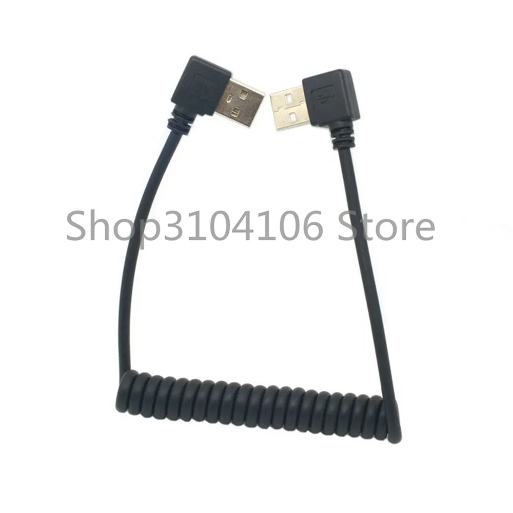 90 Degree Double Elbow USB USB2.0Male Right angle TO USB 2.0 Quick Charge Sync Data Fast Charging  Cable Cord