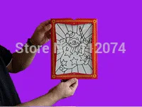 5pcs Clown Color Change Card(big size) Magic Tricks Magician Coloring Frame Magie Stage Gimmick Props Funny