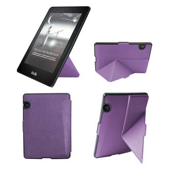 เคสโอริกามิแบบพับอัจฉริยะบาง (ปลุก & นอนหลับอัตโนมัติ) สำหรับการเดินทางโดยใช้ Kindle