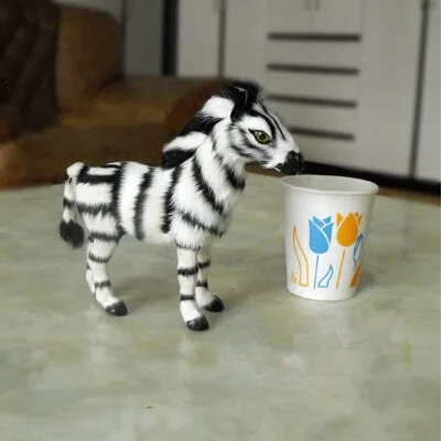 realistic zebra toy model / vivid zebra toy  made of PE mold&fur ideal as home decoration or children gift