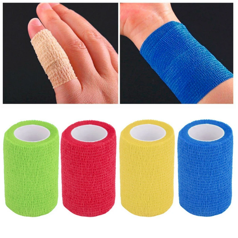 1pcs 10cmx4.5m Tattoo Grip Bandage Tattoo Grip Tape Cover Wrap Finger Wrist Protection Non-woven Elastic Tattoo Bandage