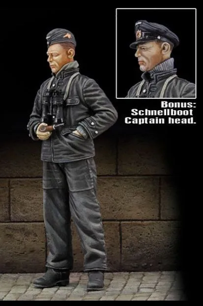 1/35 scale German German U boat crew miniatures WWII Resin Model Kit figure Free Shipping