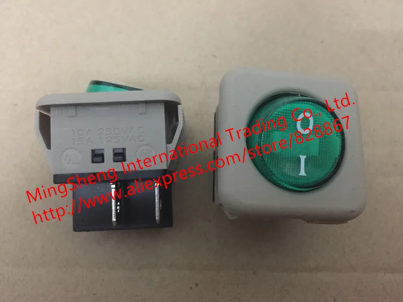 Original new 100% large rocker switch 15A high current four round light R21-22C-36 10A 250VAC 15A 125VAC