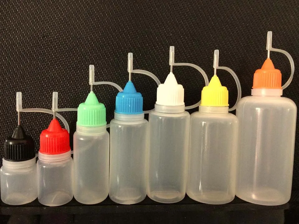 2500pcs 10ml Plastic Needle Dropper Bottles E-cigarette liquid in bottles Empty PE oil bottles Free shipping