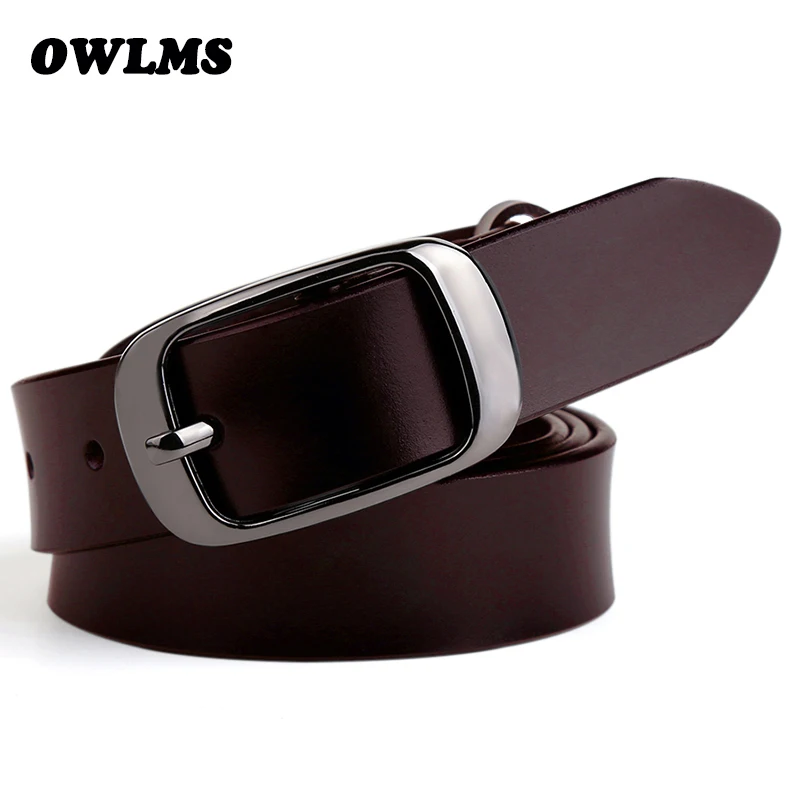 New Belts For Women Cinto Jean Luxury Cinta Ceinture Femme Cinturones Mujer Genuine leather Belt Cintos Cowhide Black Pin Buckle