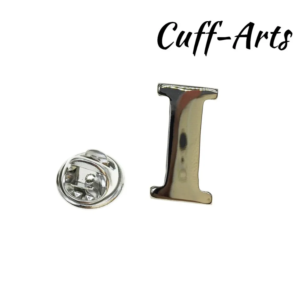 Cuffarts A-Z خطابات طية صدر السترة دبوس 2018 الأبجدية دبوس شارة بأشكال الرجال بروش مجوهرات التلبيب دبابيس للنساء أو الرجال P10016