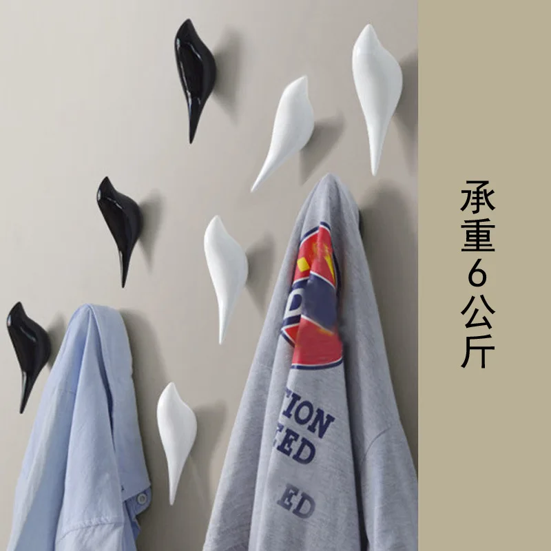 creative wall decorative bird decoration fashion robe clothes hooks for hanger storage Rack Bedroom door hanging birds hook