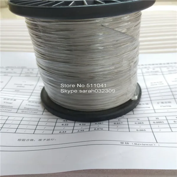 

Gr5 Grade5 6al4v titanium alloy wire ,dia 0.4mm,gr5 titanium wire in spool ,Pickling surface,free shipping