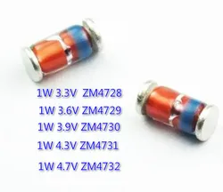 20PCS 1W LL41 SMD Zener Diode 3V3 3V6 3V9 4V3 4V7/3.3V 3.6V 3.9V 4.3V 4.7V  ZM4728 ZM4729 ZM4730 ZM4731 ZM4732 ZM4733