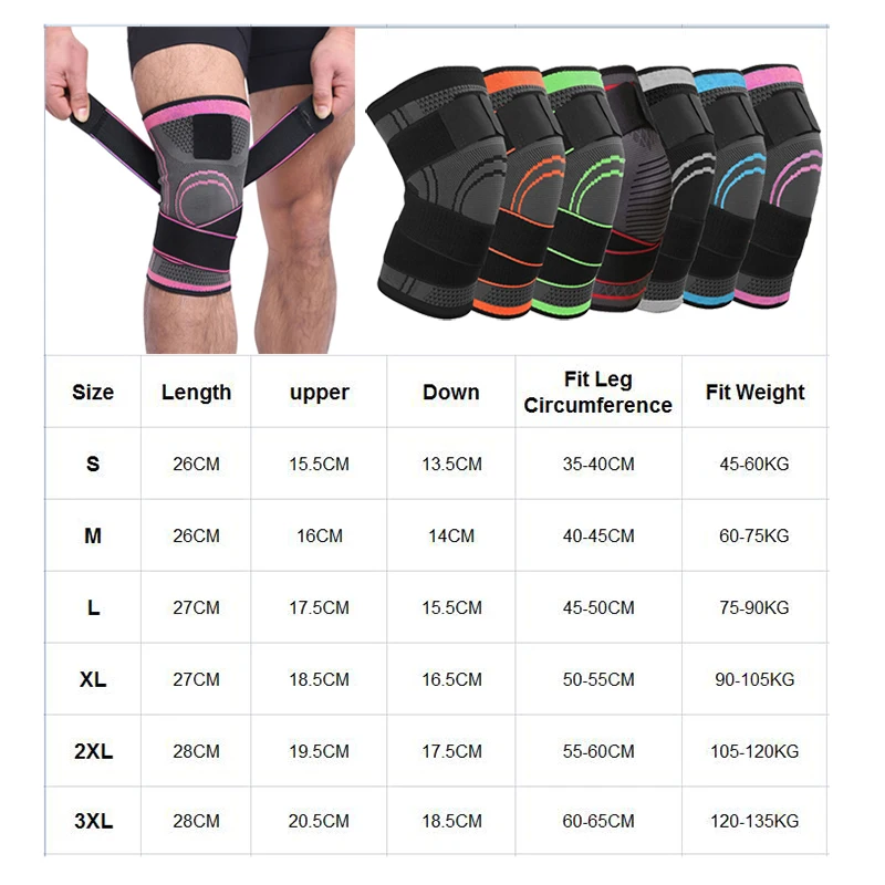 2 PCS 2022 Knee Support Breathable Postpartum Recovery Knee Bandage Brace Professional Protective Sports Knee Pad Tennis Cycling