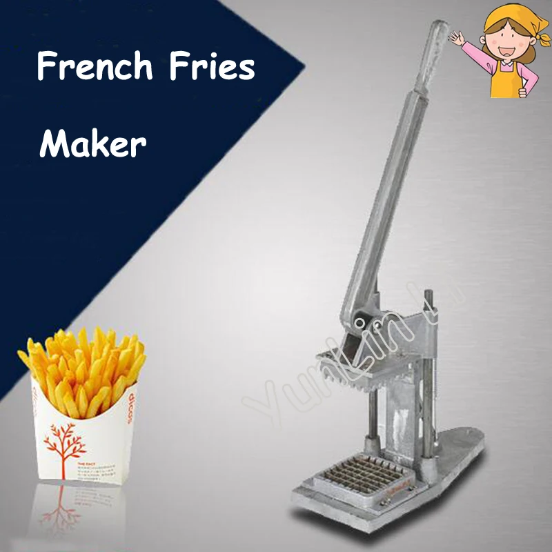 

Manual French Fries Cutting Machine Potatoes Cutter Radish Cucumber Taro Machine with Instruction