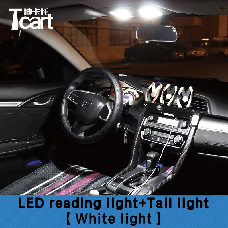 New Car LED Interior Lights upgrade Accessories For Honda Civic 10TH Gen 2016 2017 2018 2019 2020 2021