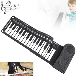 49 Keys Electronic Portable Silicon Flexible Hand Folding Roll Up Piano Built-in Speaker Children Toys Keyboard Organ