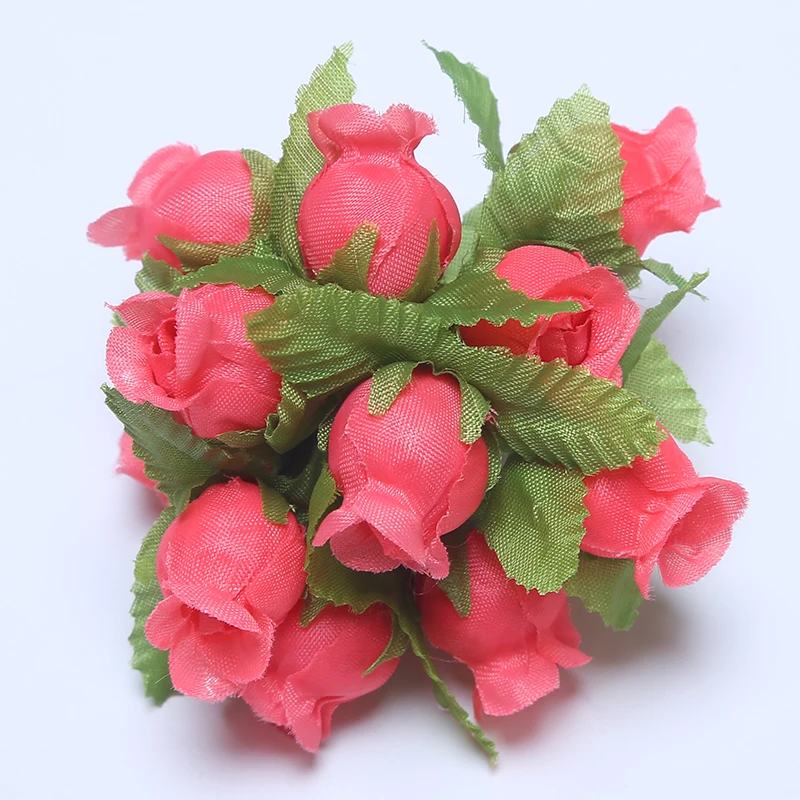 36/72/PCs Mini Künstliche Blumen Seide Rose Blumenstrauß Für Hochzeit Party Dekoration DIY Kranz Sammelalbum Zubehör – Detail 4