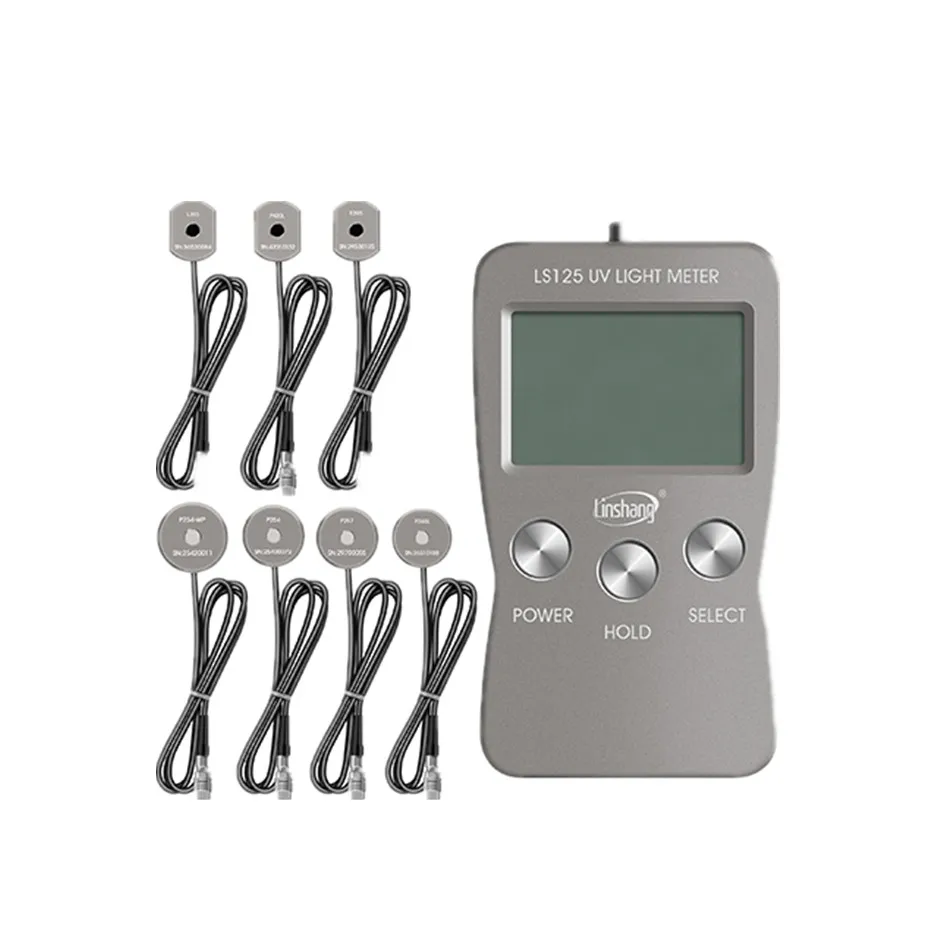 LS125 Multiple Probe UV Light Meter Digital Probe And Plug-in Push-and-Pull Autolock Connector