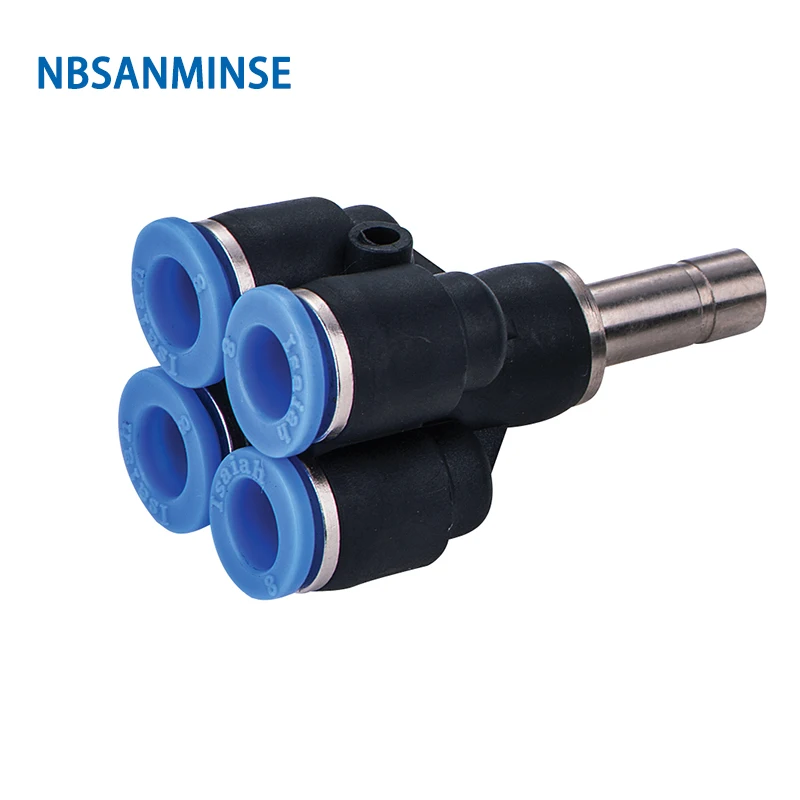 

10Pcs/Lot PXJ Coupling Plastic fitting Pneumatic Push Connect Fittings Double Y Air Quick Connector Joint High Quality Sanmin