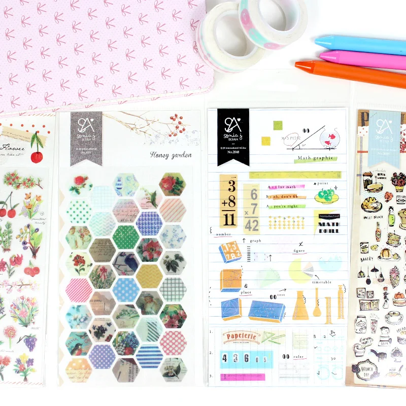 Dokibook Planner Sticker  Diary Notebook DIY Sticker PVC Lunch PVC Notebook Sticker