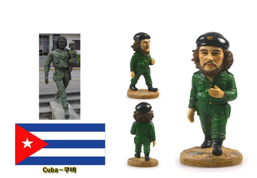 

Hand-painted Cuba Che Guevara Ramon Creative Resin Crafts World Celebrity Statue Tourism Souvenir Gifts Collection Home Decor