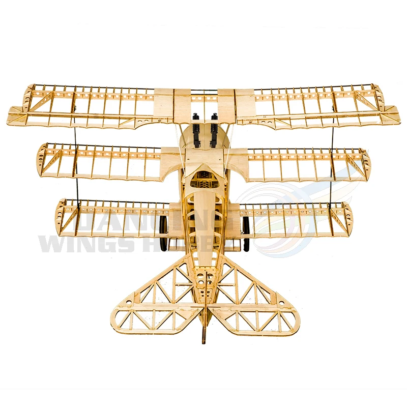 Classic Fokker Dr.I Balsa Wood Airplane 1.5M Laser Cut RC Plane Model Building Kit Electric&Gas Power Remote Control Aeroplane