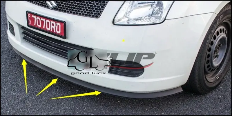 Bumper Lip Deflector Lips For Suzuki Splash / Ritz Front Spoiler Skirt For TopGear Friends to Car View Tuning / Body Kit / Strip