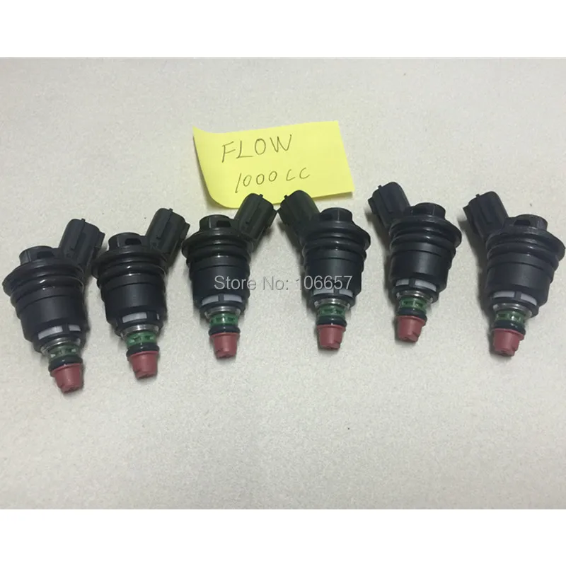 6# Flow matched 1000cc high performance side feed fuel injector for nissan toyota SR20 S13 S14 RB25