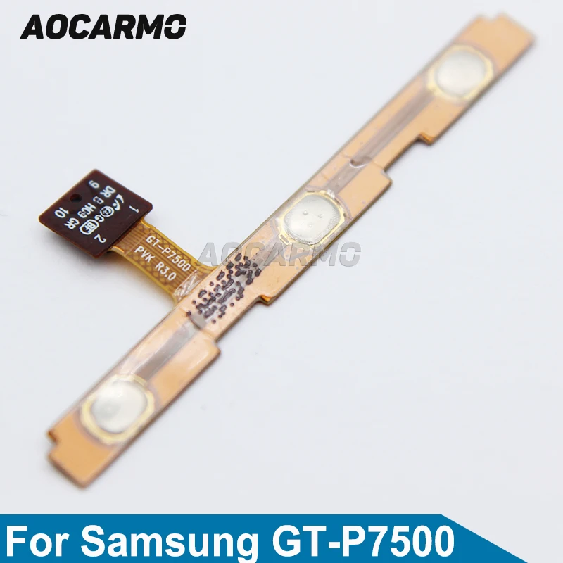 Aocarmo Volume Power Side Button Flex Cable Part For Samsung Galaxy Tab GT-P7500