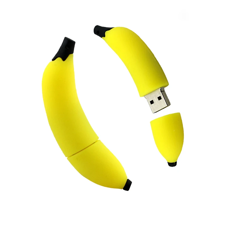 Clé USB en silicone en forme de fruit, support à mémoire de 4 Go 8 Go 16 Go 32 Go 64 Go, lecteur flash, mini cadeau, vente en gros