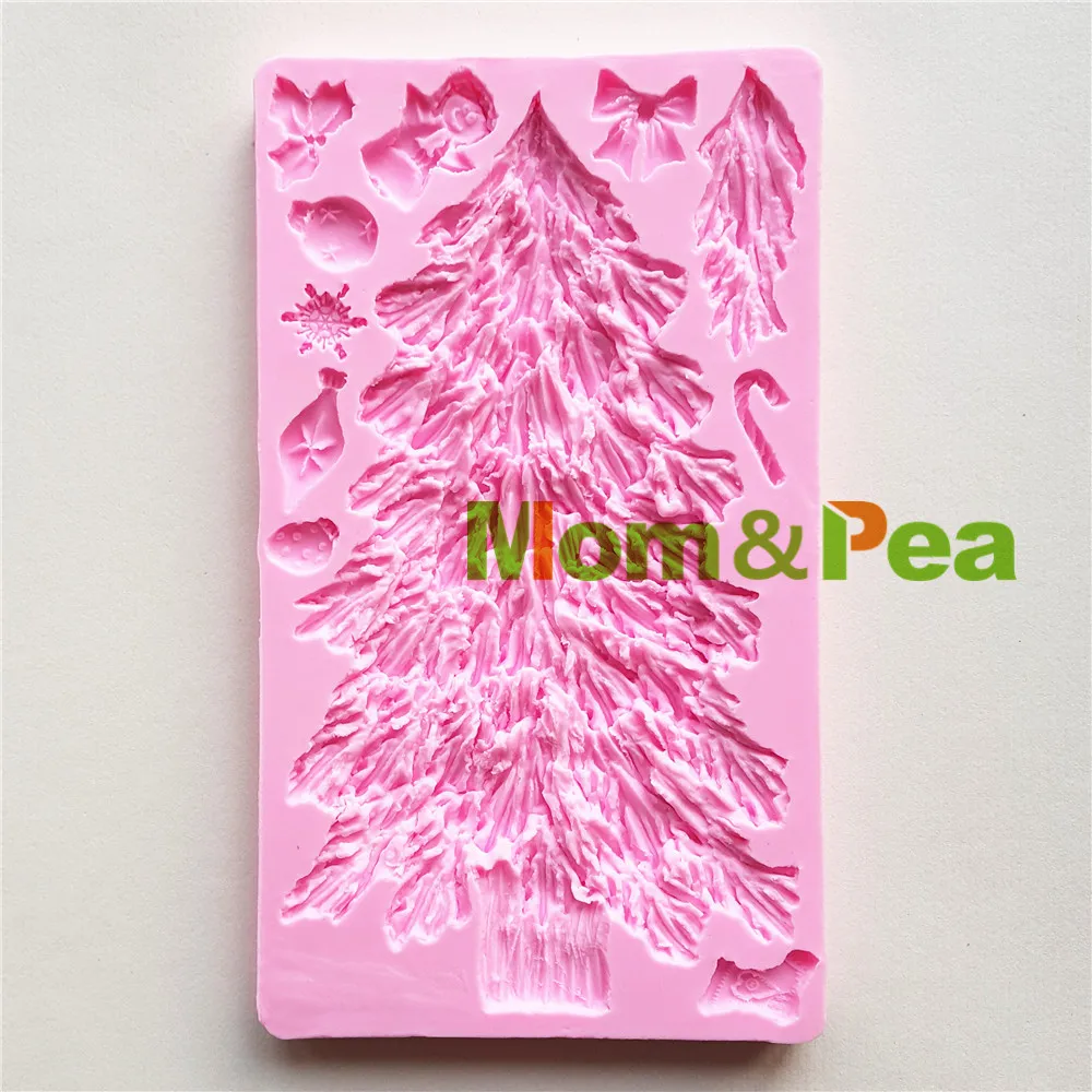 

Силиконовая форма в форме дерева Mom & Pea MPA1797, украшение для торта, 3D форма для помадки, торта, пищевой класс