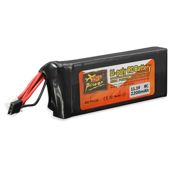 Wholesale 1pcs ZOP Power Rc lipo Battery 11.1V 2200MAH 8C 3S 3PK Transmitte battery for RC Futaba 3PK Transmitter