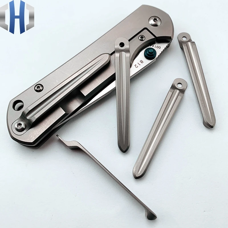 

Back Clip Titanium 812 Titanium Alloy One-piece Back Clip 901 902 9103 Knife Back Clip