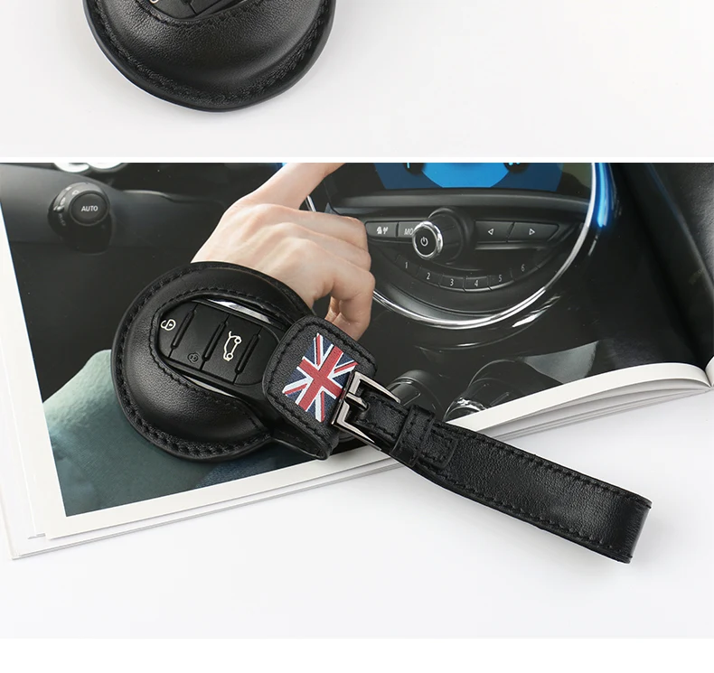 Brand new Top quality Leather material Fashion style Key bag for Mini cooper F54 F55 F56 F60(1 pcs/set)