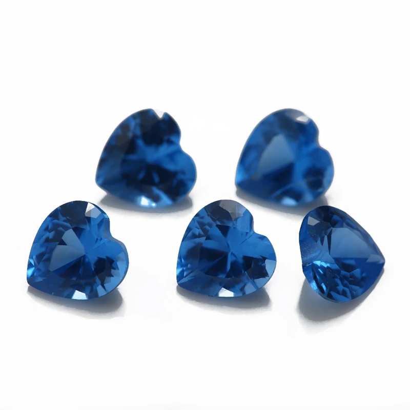 Synthetische Spinellsteine im Blauherz-Schliff, 3x3mm bis 10x10mm, lose Edelsteine 106 # 109 # 112 # 113 # 114 # 120 # Farbe für Schmuckherstellung – Detail 8