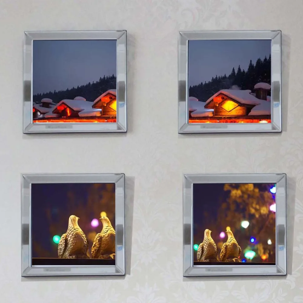 

Mirrored Wall Frame Decoration Picture Frames Sets Wall Mural Decorative Frame Glass Mirror Border Frame Picture