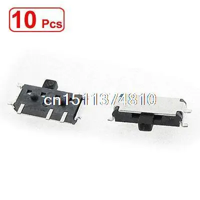 10 Pcs x On-On 2 Position 1P2T SPDT Miniature Horizontal Slide Switch SMD 7 Pin