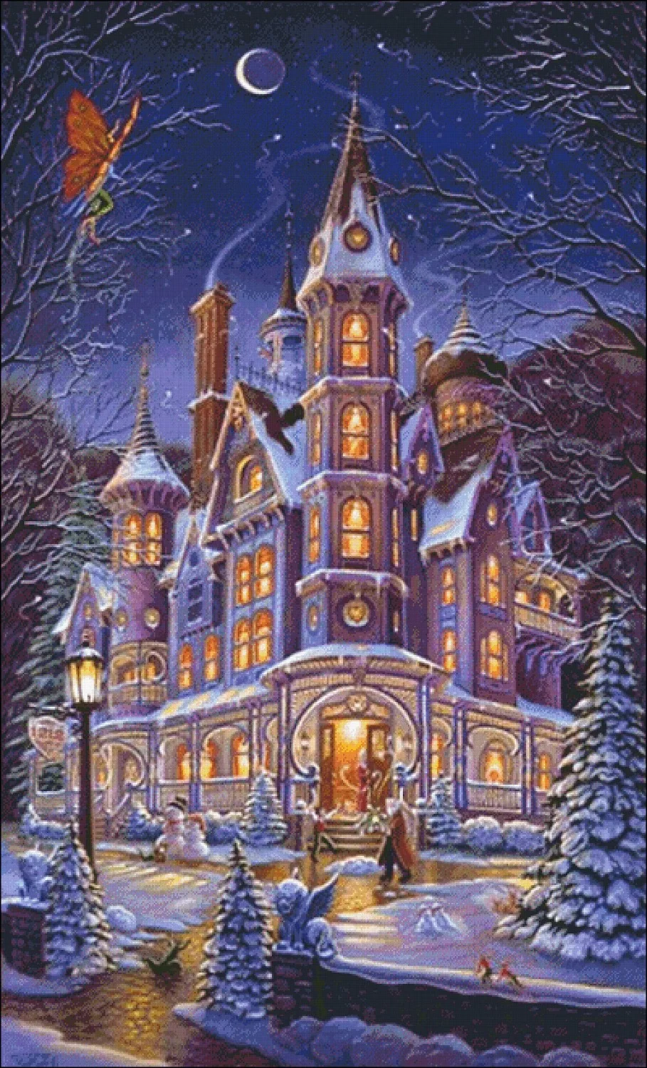 Home is Where the Magic Is - Needlework for embroidery DIY DMC - Counted Cross Stitch Kits 14 ct Oil painting