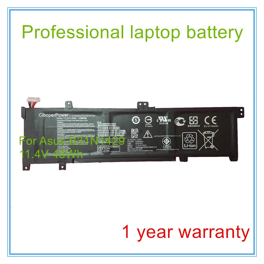 Original B31N1429 battery for A501LB5200, K501LB, K501LX, K501UB, K501UX laptop 11.4V 48WH